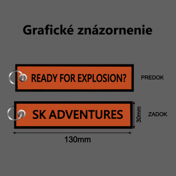 Kľúčenka - Ready for explosion (SK Adventures) - Image 5